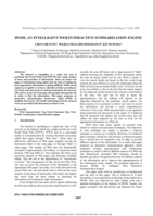 iWISE, an intelligent web interactive summarization engine