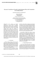 Harmonic cancellation of Parallel-Coupled bandpass filter with transmission zero realign method