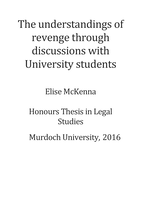 The understanding of revenge through discussions with University students