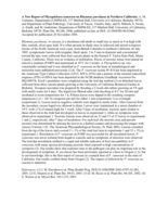 A New Report of Phytophthora ramorum on Rhamnus purshiana in Northern California