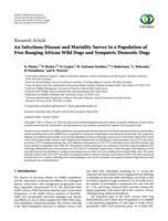 An infectious disease and mortality survey in a population of free-ranging African wild dogs and sympatric domestic dogs
