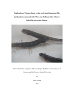 Implications of climate change on the aestivating Salamanderfish, Lepidogalaxias salamandroides Mees and the Black-stripe Minnow, Galaxiella nigrostriata Shipway