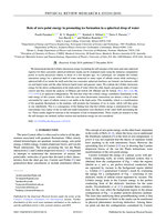 Role of zero point energy in promoting ice formation in a spherical drop of water
