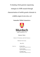 Evaluating whole-genome sequencing strategies in AMR research through characterisation of mobile genetic elements in wildlife-origin Escherichia coli