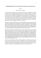 Managing Digital Platforms in the age of Chinese streaming services in Southeast Asia