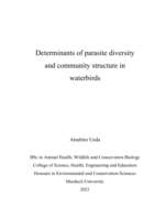 Determinants of parasite diversity and community structure in waterbirds