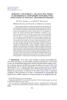 Modeling concurrency and selective mixing in heterosexual partnership networks with applications to sexually transmitted diseases