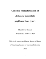 Genomic characterisation of Bettongia penicillata papillomavirus type 1