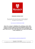 Analysis of remote PV-diesel based hybrid minigrid for different load conditions