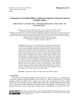 Cryptanalysis of an online/offline certificateless signature scheme for Internet of Health Things
