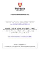Association between nematode larvae and “low worm egg count diarrhoea” in sheep in Western Australia