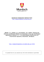 Testing the DeLone and McLean Model of IS success in the user developed application domain.