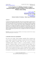 An Investigation of scaffolding strategies to support structured inquiry language teaching to novice learners in a Primary school setting