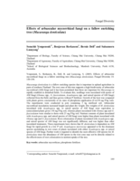 Effects of arbuscular mycorrhizal fungi on a fallow enriching tree (Macaranga denticulata)