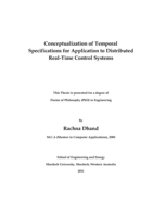 Conceptualization of temporal specifications for application to distributed Real-Time control systems