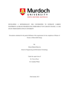 Developing a methodology for universities to estimate carbon footprints as means for reducing their impact on climate change: A case study from Edith Cowan University