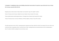 Corrigendum to 'Longitudinal prevalence, faecal shedding and molecular characterization of Campylobacter spp. and Salmonella enterica in sheep' [The Veterinary Journal 202 (2014) 250-254]