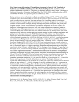 First Report on an Infestation of Phytophthora cinnamomi in Natural Oak Woodlands of California and its Differential Impact on Two Native Oak Species