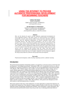 Using the internet to provide authentic professional development for beginning teachers