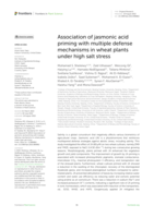 Association of jasmonic acid priming with multiple defense mechanisms in wheat plants under high salt stress