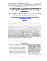 The effectiveness of the Gesture-Based learning system (GBLS) and its impact on learning experience