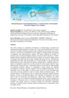 Demand response in the residential sector: A critical feature of sustainable electricity supply in New Zealand