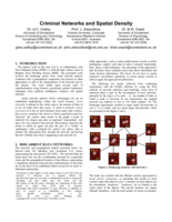 Criminal networks and spatial density