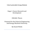 Fully sustainable energy module - Stage 1: Source research and development