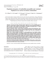 Population dynamics of methicillin-susceptible and -resistant Staphylococcus aureus in remote communities