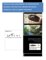 Population assessment of freshwater mussels within Yule Brook between Kenwick Link & Albany Highway