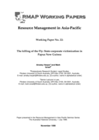 The killing of the Fly: State-corporate victimization inPapua New Guinea