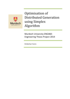 Optimisation of distributed generation using simplex algorithm