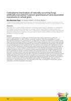 Cold plasma inactivation of naturally occurring fungi, artificially inoculated Fusarium graminearium and associated mycotoxins in wheat grain