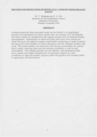 Red mud for production of novel clay-compost from organic waste