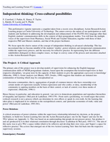 Independent thinking: Cross-cultural possibilities