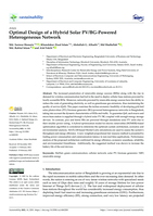 Optimal Design of a hybrid solar PV/BG-powered heterogeneous network