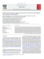 Health beneficial long chain omega-3 fatty acid levels in Australian lamb managed under extensive finishing systems