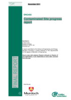 Contaminated site progress report