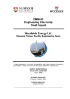 Woodside Energy Ltd. Cossack Pioneer Facility Engineering Team