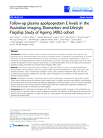 Follow-up plasma apolipoprotein E levels in the Australian Imaging, Biomarkers and Lifestyle Flagship Study of Ageing (AIBL) cohort