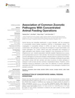 Association of common zoonotic pathogens with concentrated animal feeding operations