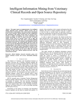 Intelligent information mining from veterinary clinical records and open source repository