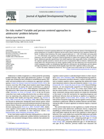 Do risks matter? Variable and person-centered approaches to adolescents' problem behavior