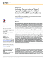 Molecular characterization of natural hybrids formed between five related indigenous clade 6 Phytophthora species