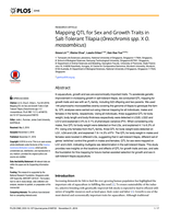 Mapping QTL for sex and growth traits in Salt-Tolerant Tilapia (Oreochromis spp. X O. mossambicus)