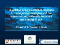 Qualitative analysis of fisher responses to management and the impact on recreationally important species in Western Australia