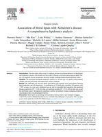 Association of blood lipids with Alzheimer's disease: A comprehensive lipidomics analysis