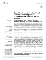 Quantification and localization of formylated phloroglucinol compounds (FPCs) in eucalyptus species