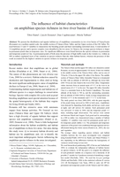 The influence of habitat characteristics on amphibian species richness in two river basins of Romania