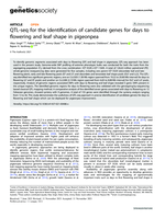 QTL-seq for the identification of candidate genes for days to flowering and leaf shape in pigeonpea